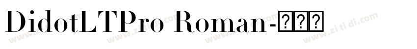 DidotLTPro Roman字体转换